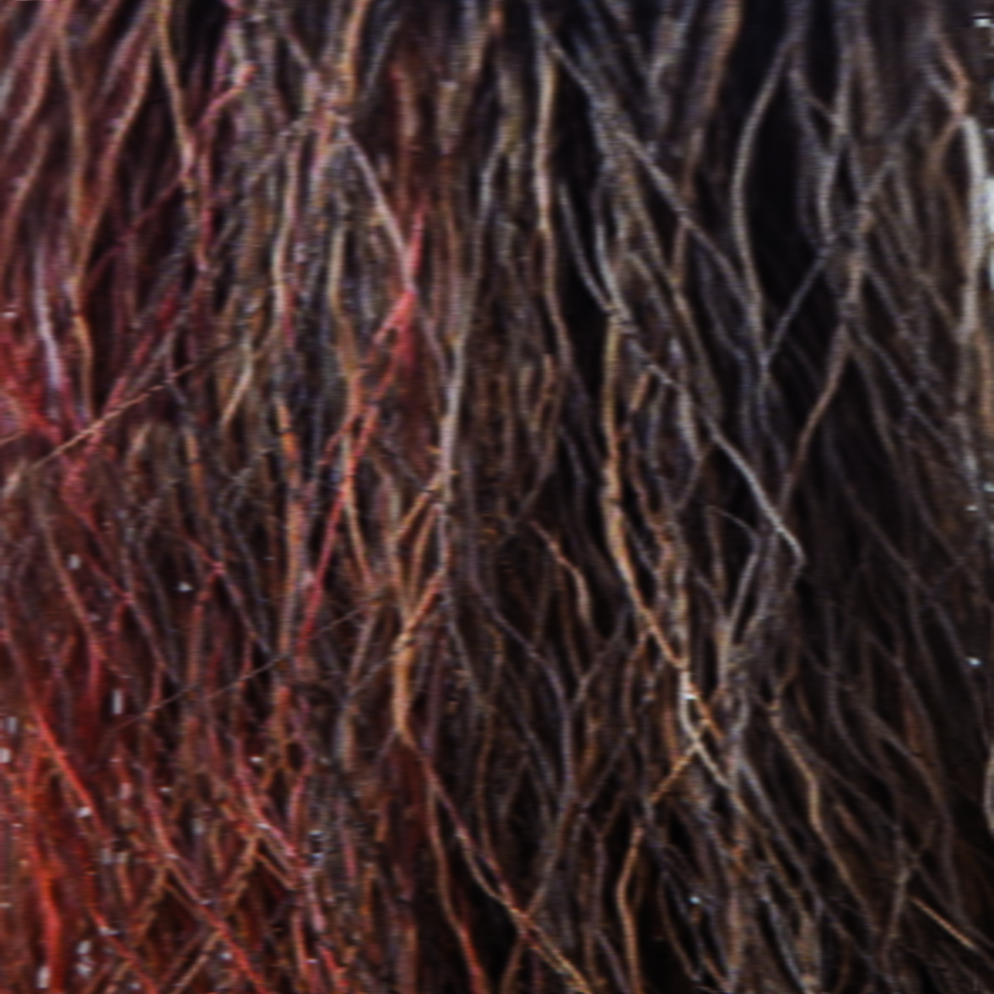 Burnt Sienna-R - This dark red rooted color is simply stunning! In this color we see very fine weaves of desert red, tones of chocolate and rusty reds. Burnt Sienna-R is irresistibly beautiful!